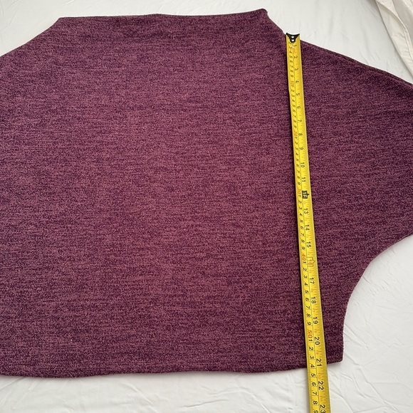 eesome plum purple dolman sleeve top - Picture 6 of 7